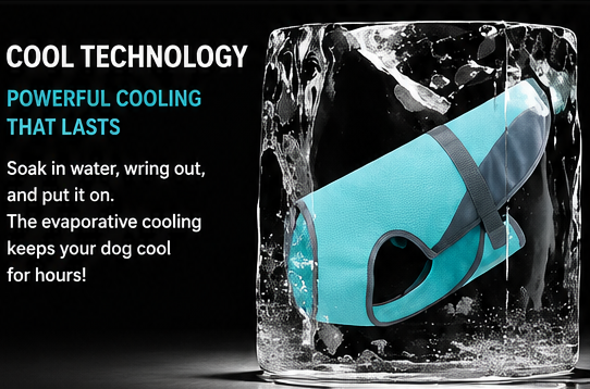 Cooling Dog Vest – Lightweight Breathable Summer Cooling Jacket for Dogs