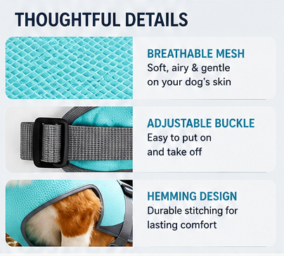Cooling Dog Vest – Lightweight Breathable Summer Cooling Jacket for Dogs