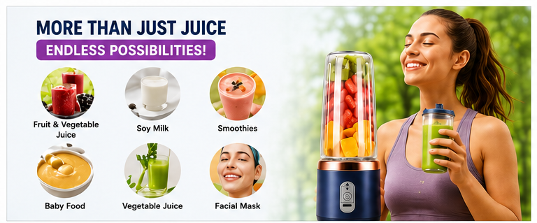 Portable USB Blender Bottle | Fresh Smoothies Anywhere