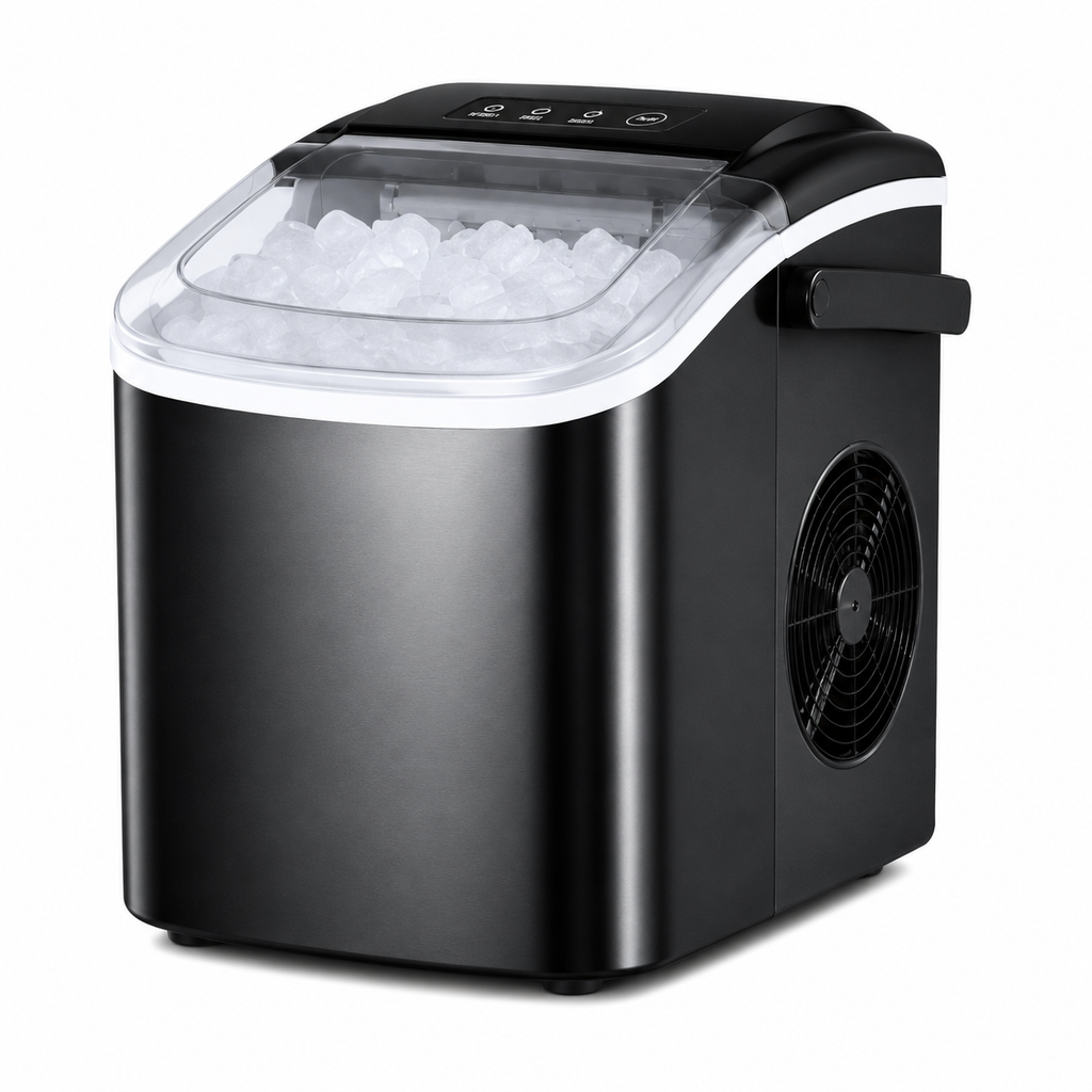 26 lb Portable Countertop Ice Maker – Fast Self-Cleaning Ice Machine