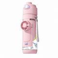 Water Bottle Fan — 3-in-1 Spray Mist, Fan & Insulated Water Bottle