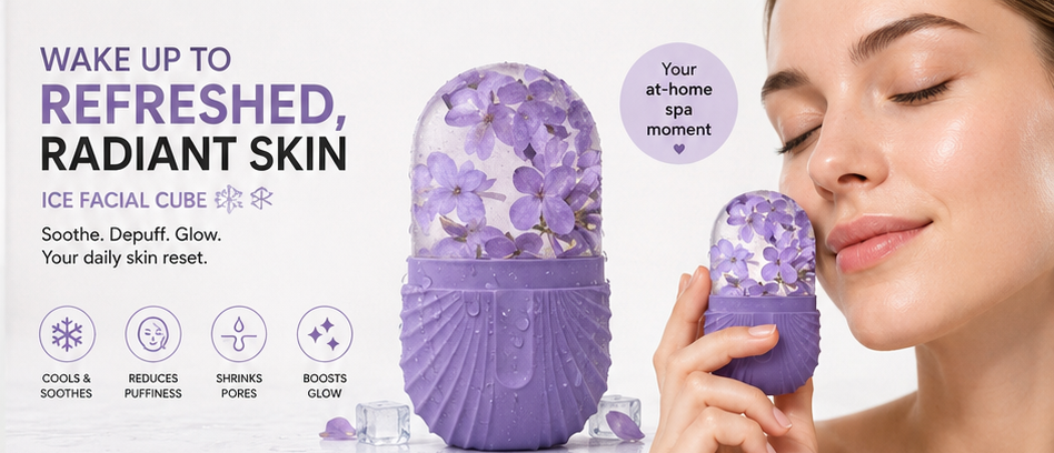 Ice Cooling Face Roller – Reduce Puffiness & Refresh Skin