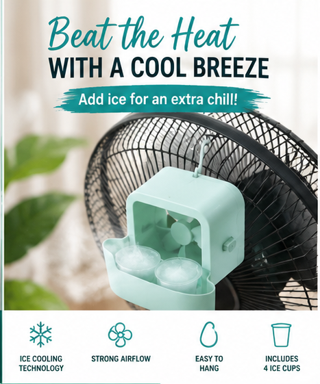 HuBreeze Fan Cooling Adapter – Turn Any Fan Into an Air Cooler