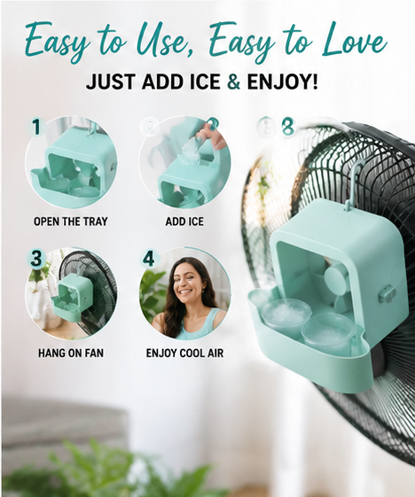 HuBreeze Fan Cooling Adapter – Turn Any Fan Into an Air Cooler