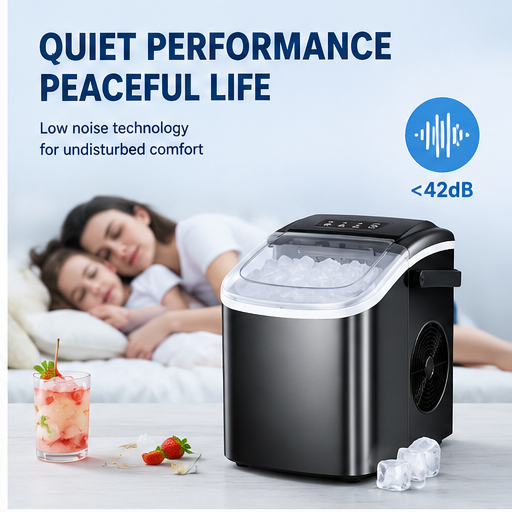 26 lb Portable Countertop Ice Maker – Fast Self-Cleaning Ice Machine